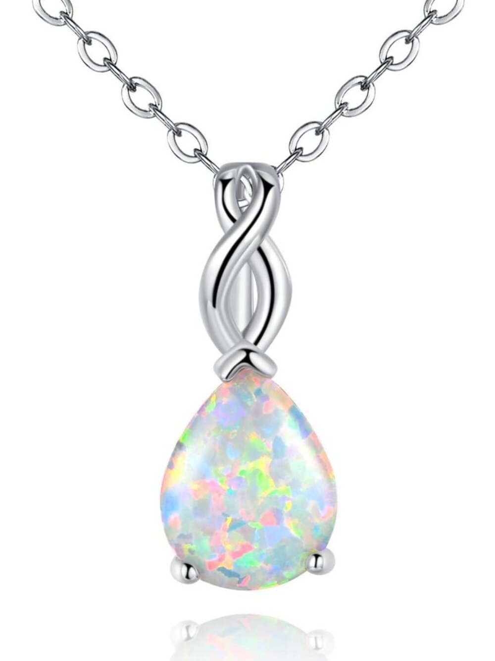 Stunning Opal, Amethyst & Mystic Topaz Pendant Necklace - 18K Gold Plated